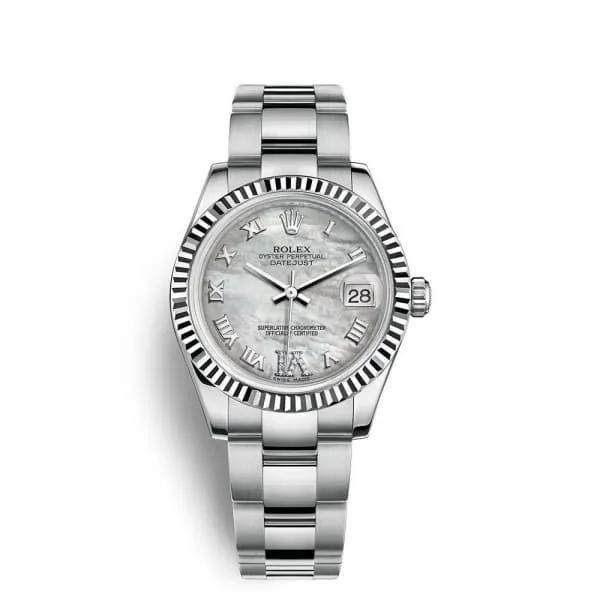 Rolex Datejust 31mm Ref 1782740085 White Mother of Pearl Diamond Dial Stainless Steel Oyster Bracelet Womens Watch Rolex Bracelets Rolex Datejust 31mm Ref 1782740085 White Mother of Pearl Diamond Dial Stainless Steel Oyster Bracelet Womens Watch Rolex Bracelets