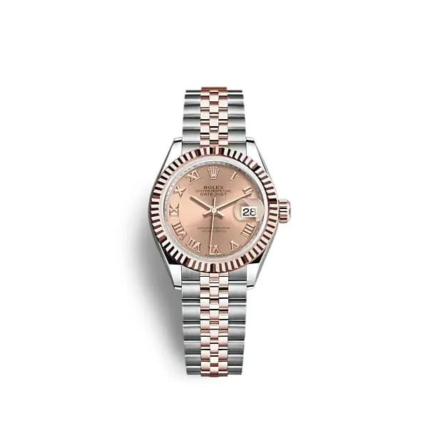 Rolex LadyDatejust 28mm Ref 2791710025 Rose Roman Dial Two Tone Stainless Steel 18K Rose Gold Jubilee Bracelet Womens Watch Rolex Bracelets Rolex LadyDatejust 28mm Ref 2791710025 Rose Roman Dial Two Tone Stainless Steel 18K Rose Gold Jubilee Bracelet Womens Watch Rolex Bracelets