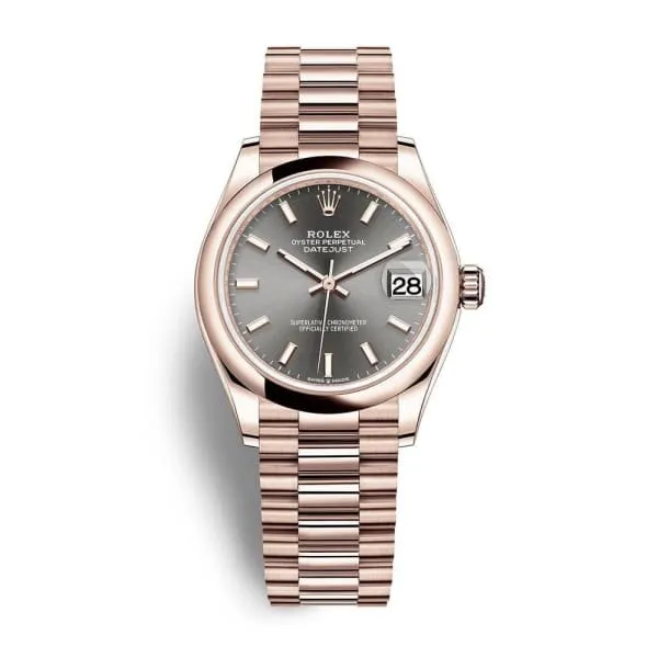 Rolex Rolex Datejust 31mm Ref 2782450026 Rhodium Grey Dial 18K Rose Gold Presidential Bracelet Womens Watch Bracelets Rolex Rolex Datejust 31mm Ref 2782450026 Rhodium Grey Dial 18K Rose Gold Presidential Bracelet Womens Watch Bracelets