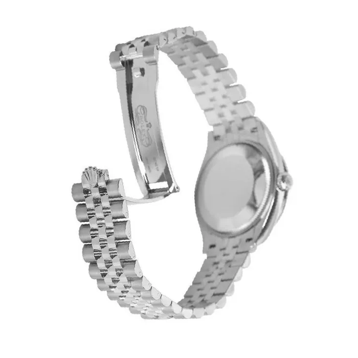 Rolex Rolex Datejust 31mm Ref 278384rbr0018 Pink Stick Dial Diamond Bezel Stainless Steel Jubilee Bracelet Womens Watch Bracelets
