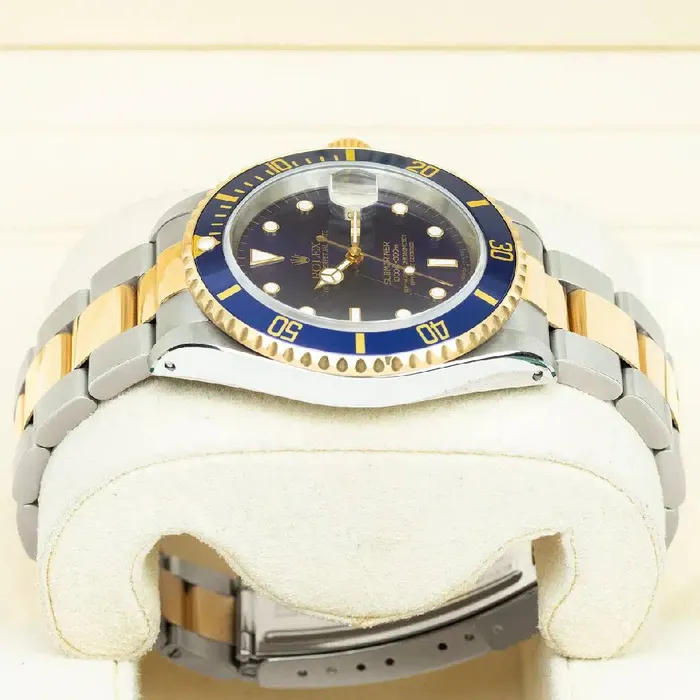 Rolex Submariner Date 40mm Ref 16613 Black Dial Two Tone Stainless Steel 18K Yellow Gold Oyster Bracelet Watch Rolex Bracelets
