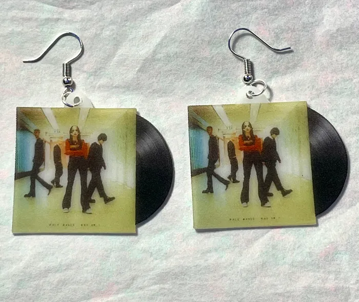Sam Makes Things Earrings Pale Waves Who Am I Vinyl Single Handmade Earrings
