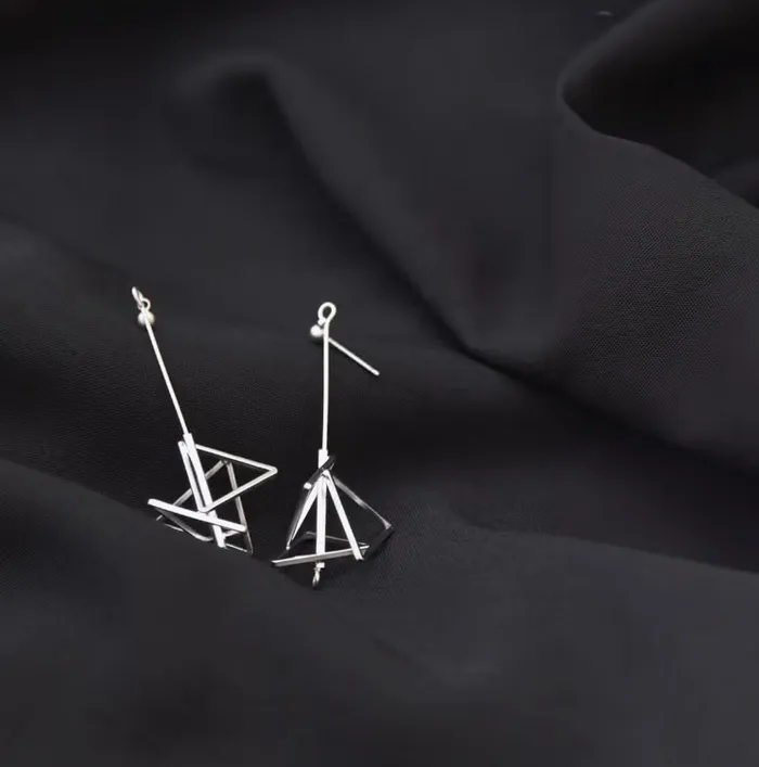Satin Silver Spark Earrings Pursuits Vanassa Chan Earrings