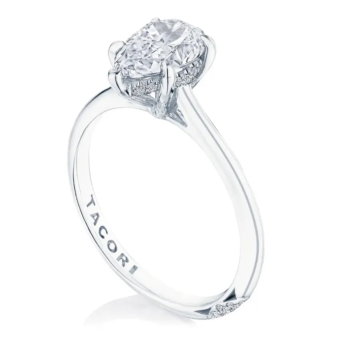 Tacori Rings Tacori 18K White Gold Founders Semi Mount Diamond Ring