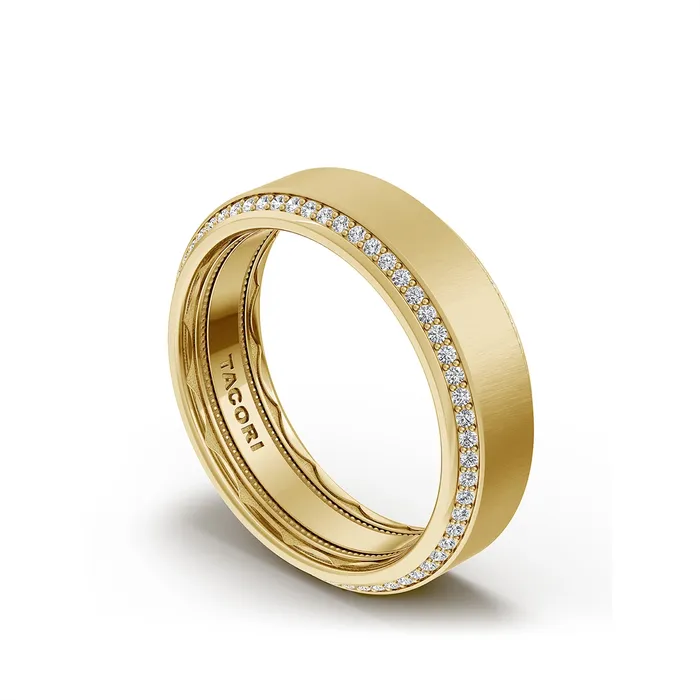 Tacori Rings Tacori 18K Yellow Gold Diamond 7mm Satin Band