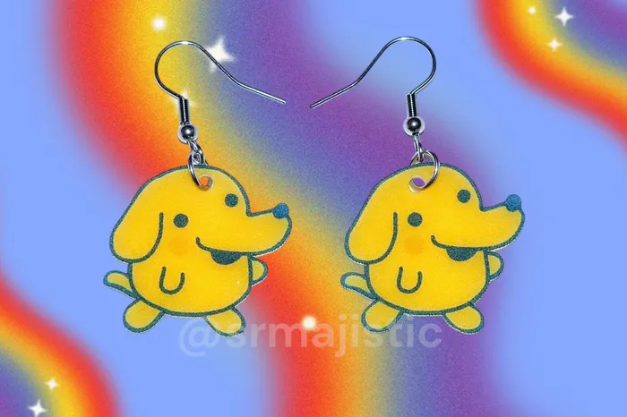 Tamagotchi Characters Handmade Earrings Sam Makes Things Earrings