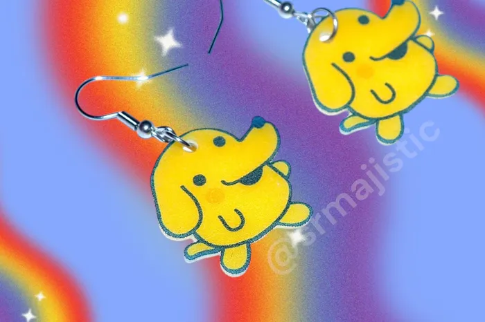 Tamagotchi Characters Handmade Earrings Sam Makes Things Earrings