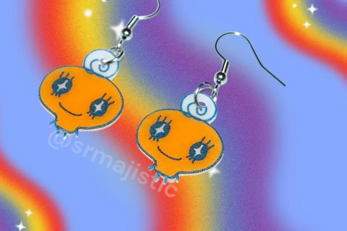 Tamagotchi Characters Handmade Earrings Sam Makes Things Earrings