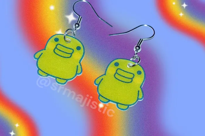 Tamagotchi Characters Handmade Earrings Sam Makes Things Earrings