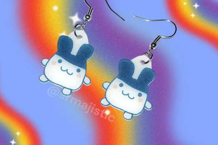 Tamagotchi Characters Handmade Earrings Sam Makes Things Earrings