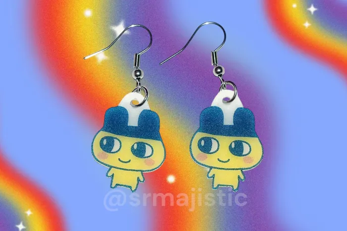 Tamagotchi Characters Handmade Earrings Sam Makes Things Earrings