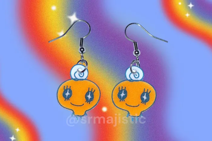 Tamagotchi Characters Handmade Earrings Sam Makes Things Earrings