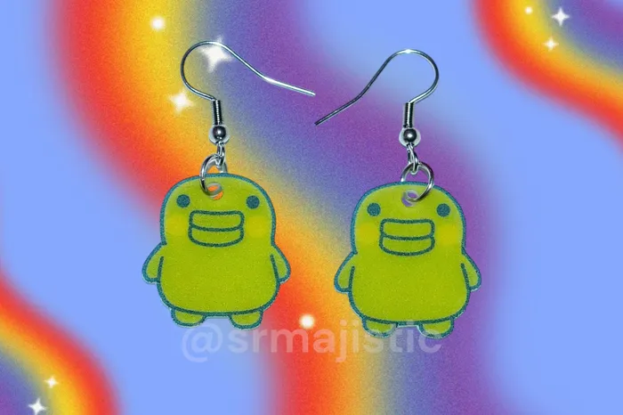 Tamagotchi Characters Handmade Earrings Sam Makes Things Earrings