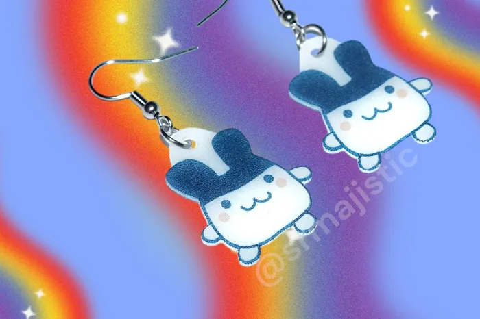 Tamagotchi Characters Handmade Earrings Sam Makes Things Earrings