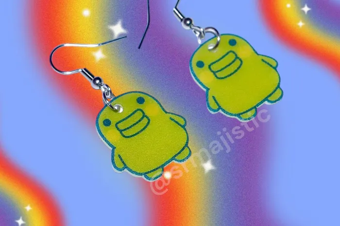 Tamagotchi Characters Handmade Earrings Sam Makes Things Earrings
