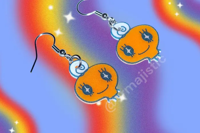 Tamagotchi Characters Handmade Earrings Sam Makes Things Earrings