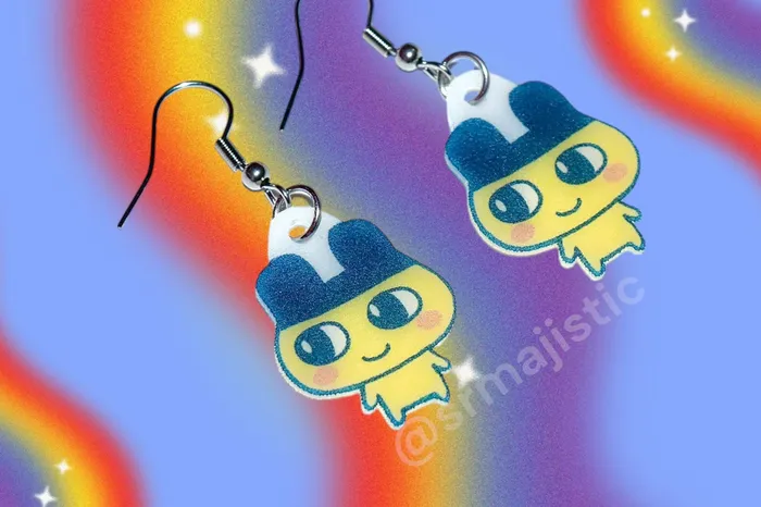 Tamagotchi Characters Handmade Earrings Sam Makes Things Earrings