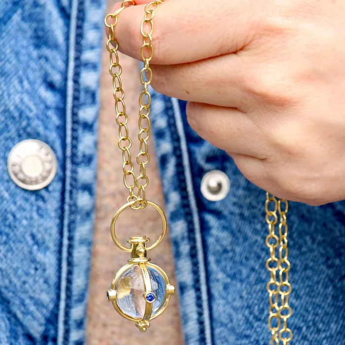 Temple St Clair Necklaces Temple St Clair Ribbon Chain Necklace