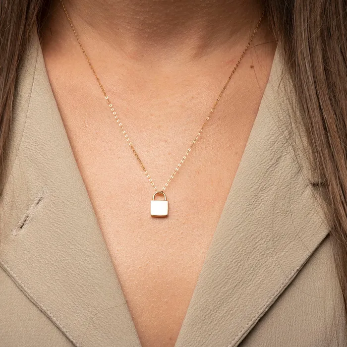 TheRoseGypsy Necklaces 14k Padlock Necklace