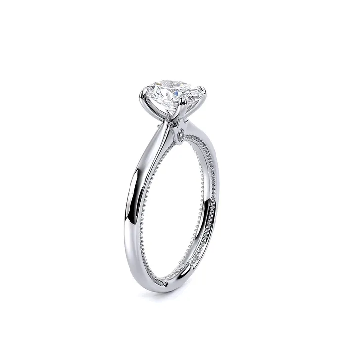 Verragio 14K White Gold Oval Solitaire Diamond Ring Verragio Rings