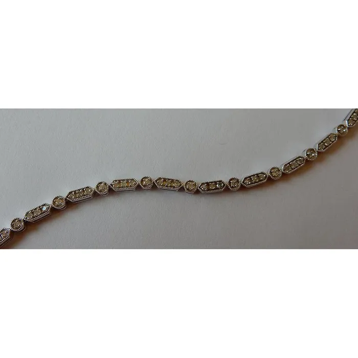 1 Carat Natural Earth Mined Diamond Bracelet White Gold 14K GB Bracelets