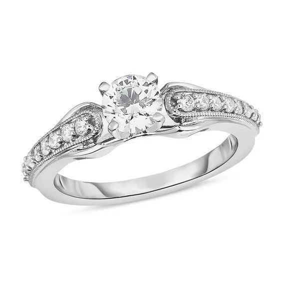 250 Carats Natural Earth Mined Diamond Antique Style Engagement Ring White Gold GB Rings 250 Carats Natural Earth Mined Diamond Antique Style Engagement Ring White Gold GB Rings