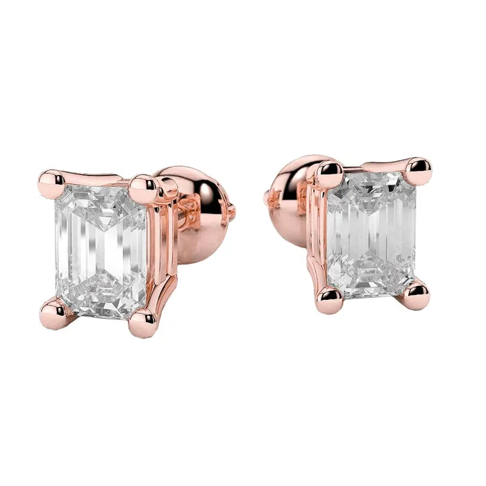 350 Carats Natural Earth Mined Diamonds Studs Earrings Rose Gold 14K GB Earrings 350 Carats Natural Earth Mined Diamonds Studs Earrings Rose Gold 14K GB Earrings