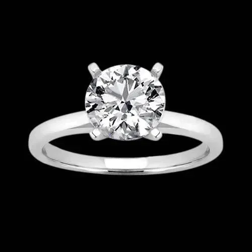 3 Carat Round Natural Earth Mined Diamond Womens Ring GB Rings
