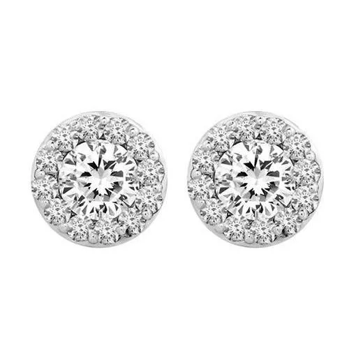430 Carats Prong Set Natural Earth Mined Diamond Lady Stud Halo Earrings White Gold 14K GB Earrings 430 Carats Prong Set Natural Earth Mined Diamond Lady Stud Halo Earrings White Gold 14K GB Earrings