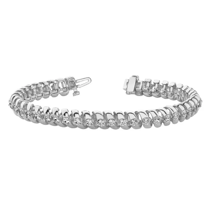 630 Carats Natural Earth Mined Diamond Tennis Bracelet Solid White Gold Jewelry New GB Bracelets 630 Carats Natural Earth Mined Diamond Tennis Bracelet Solid White Gold Jewelry New GB Bracelets