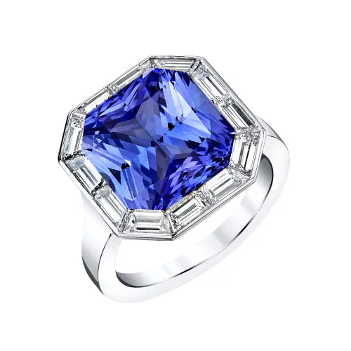 Baguette Natural Earth Mined Diamond Halo Radiant Blue Sapphire Ring 350 Carats 14K Gold HarryChadEntcom Rings Baguette Natural Earth Mined Diamond Halo Radiant Blue Sapphire Ring 350 Carats 14K Gold HarryChadEntcom Rings