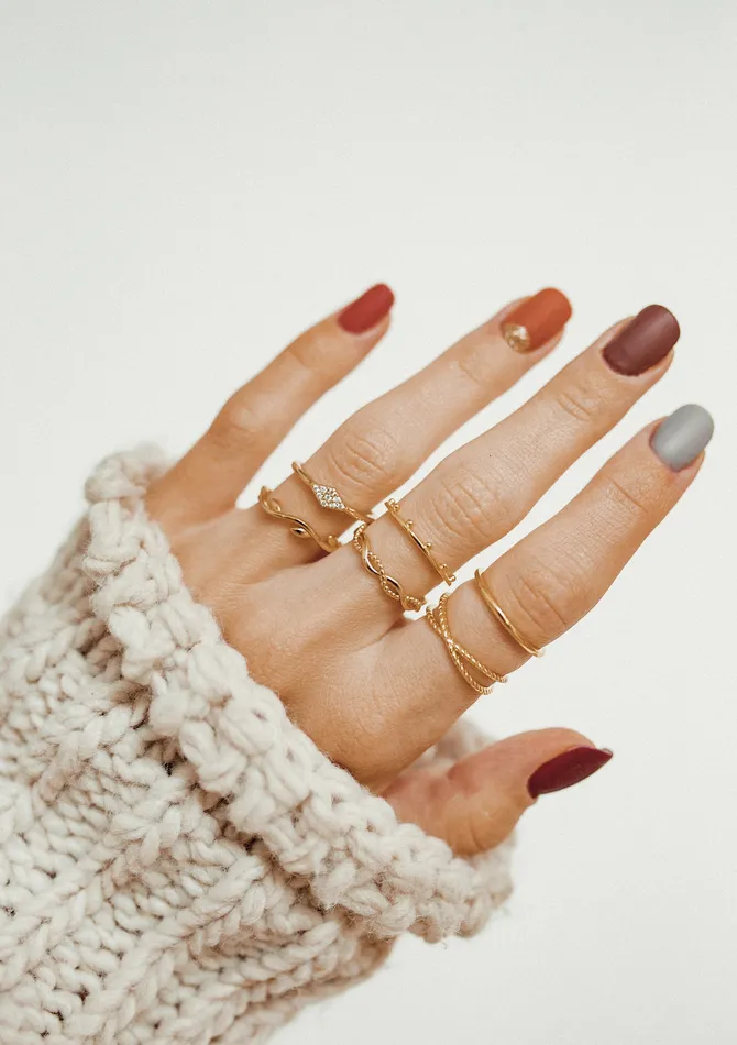 Beaded Halo Ring Set Sterling Silver Gold Hey Happiness Rings Beaded Halo Ring Set Sterling Silver Gold Hey Happiness Rings