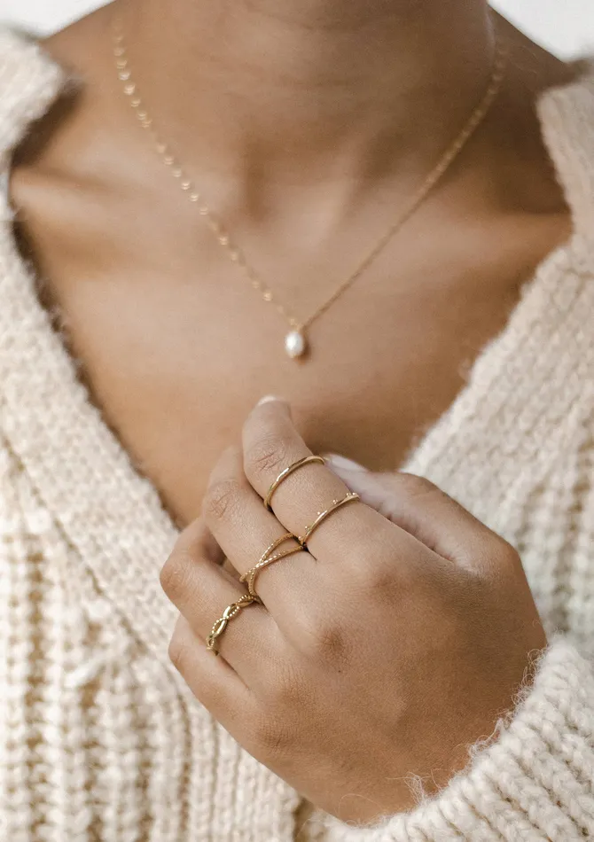 Beaded Halo Ring Set Sterling Silver Gold Hey Happiness Rings Beaded Halo Ring Set Sterling Silver Gold Hey Happiness Rings