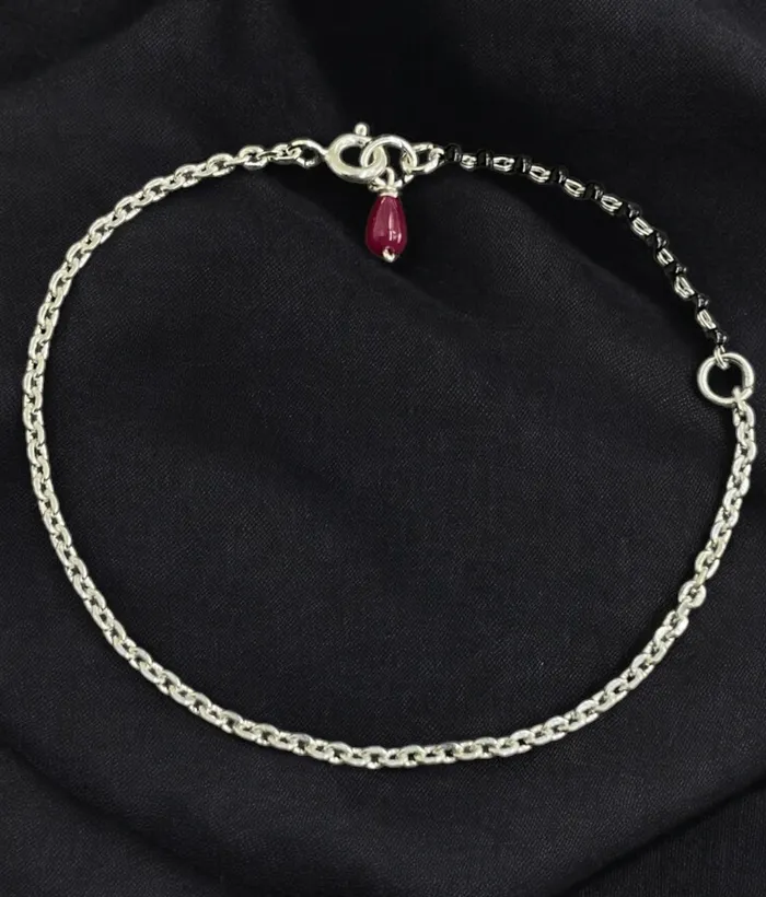 Bharati Bracelets The Zohra Silver Mangalsutra Bracelet