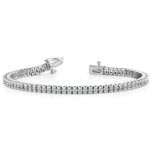 Bracelets GB 475 Carats Round Small Real Natural Earth Mined Diamond Tennis Bracelet White Gold 14K Bracelets GB 475 Carats Round Small Real Natural Earth Mined Diamond Tennis Bracelet White Gold 14K