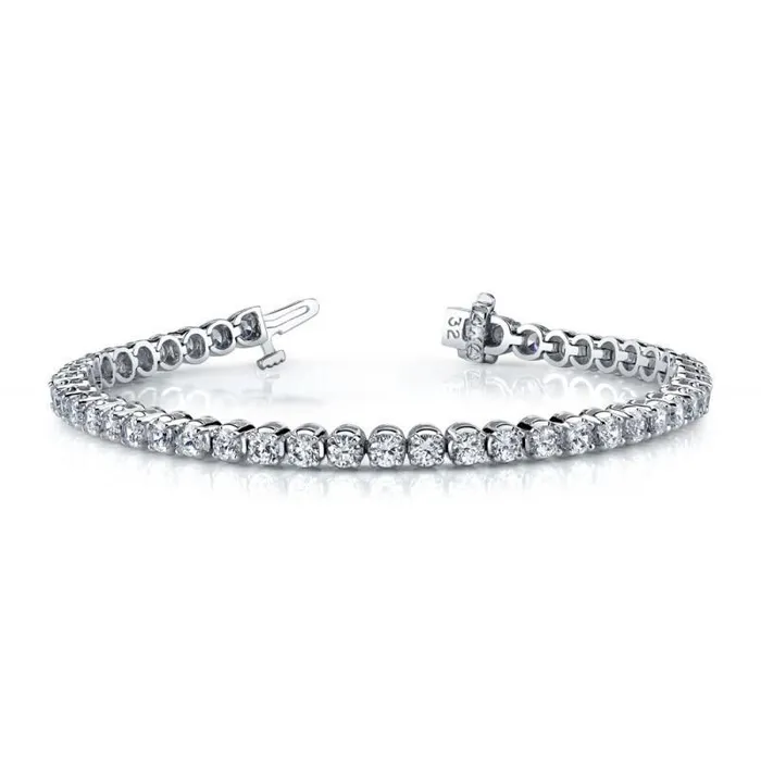 Bracelets GB White Gold 14K Sparkling Natural Earth Mined Diamond Tennis Bracelet 720 Carats Bracelets GB White Gold 14K Sparkling Natural Earth Mined Diamond Tennis Bracelet 720 Carats