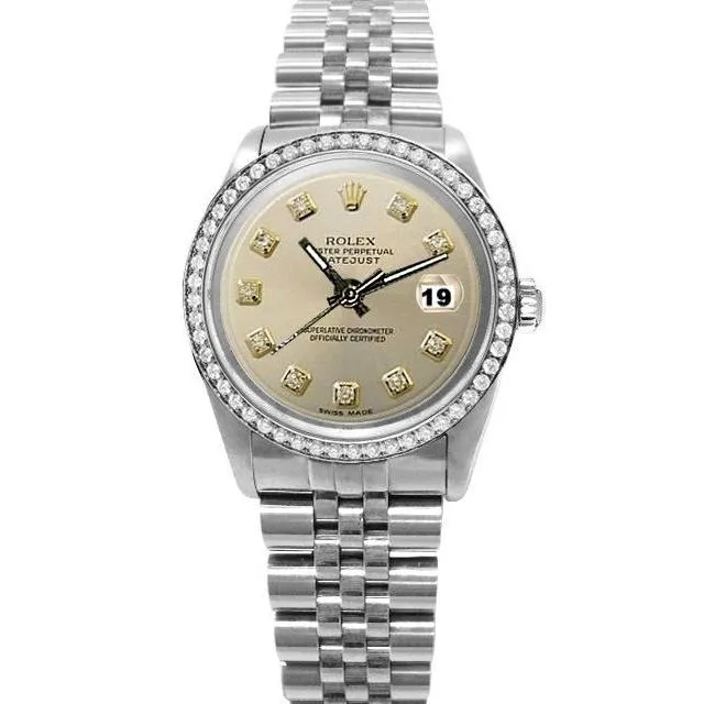Bracelets Rolex Datejust Ss Bracelet Silver Diamond Dial Bezel Watch GB Bracelets Rolex Datejust Ss Bracelet Silver Diamond Dial Bezel Watch GB