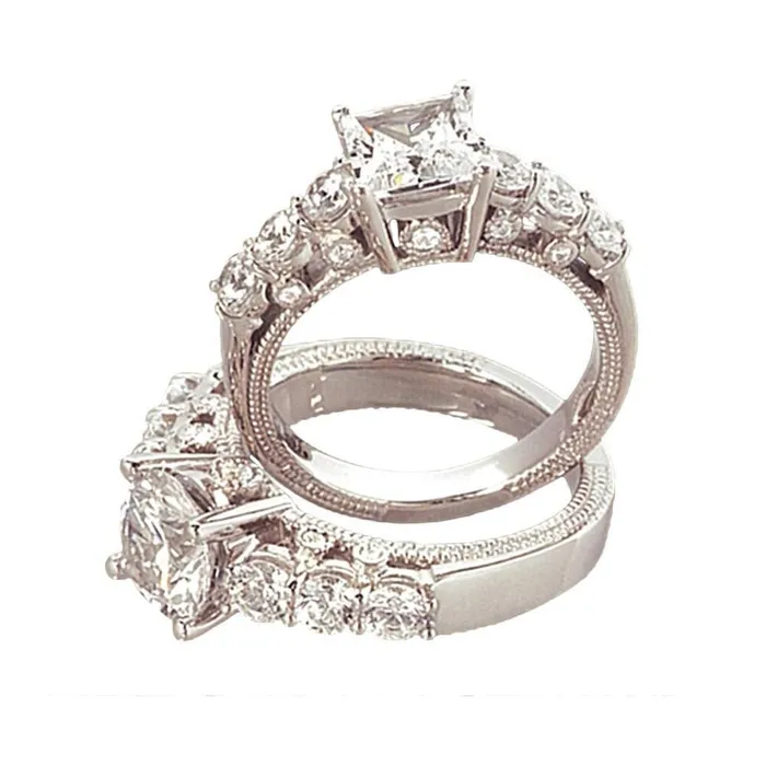 Brilliant Cut Natural Earth Mined Diamond Engagement Ring 250 Carat Vintage Style WG 14K GB Rings Brilliant Cut Natural Earth Mined Diamond Engagement Ring 250 Carat Vintage Style WG 14K GB Rings