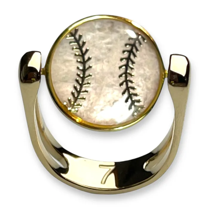 CONQUERing Rings Sports Crystal Ring