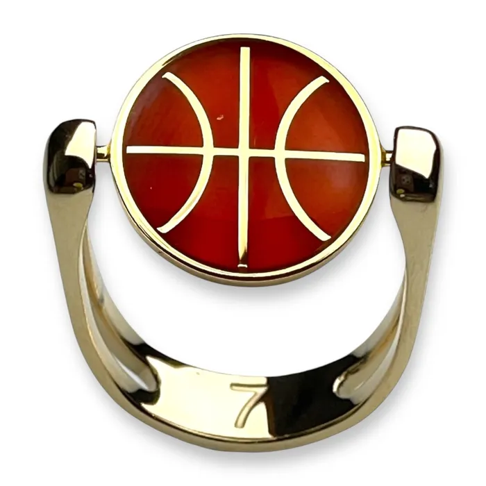 CONQUERing Rings Sports Crystal Ring