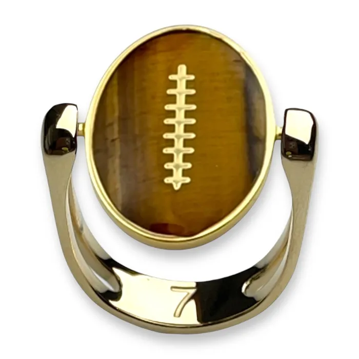 CONQUERing Rings Sports Crystal Ring