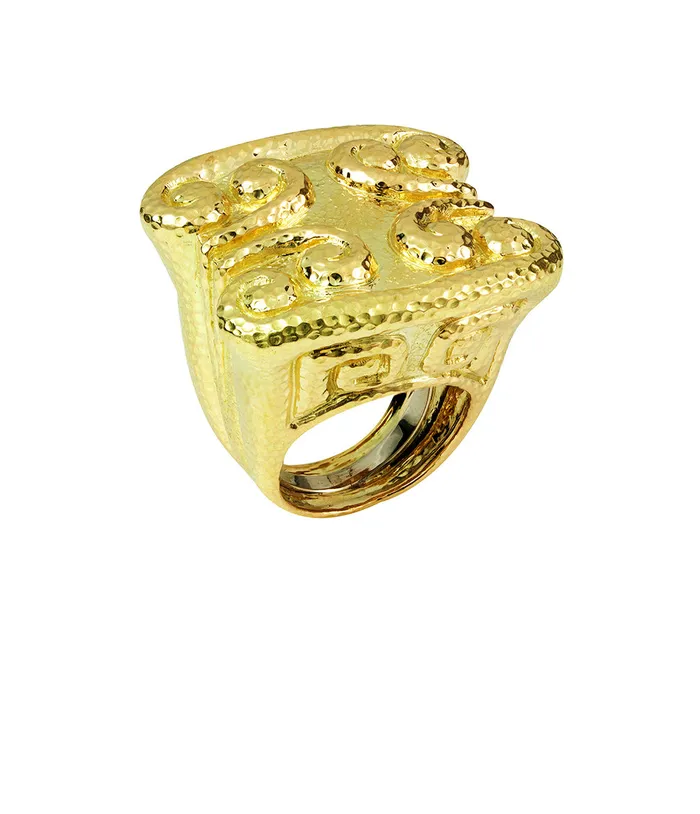 David Webb Rings Quad Scroll Ring