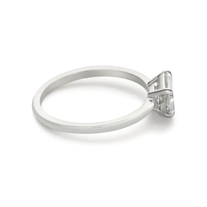 Eagle Claw Prongs Emerald Cut Solitaire Natural Earth Mined Diamond Classic Ring GB Rings Eagle Claw Prongs Emerald Cut Solitaire Natural Earth Mined Diamond Classic Ring GB Rings