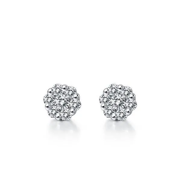 Earrings 450 Ct Gorgeous Studs Earrings Halo Brilliant Cut Natural Earth Mined Diamonds Gold White GB Earrings 450 Ct Gorgeous Studs Earrings Halo Brilliant Cut Natural Earth Mined Diamonds Gold White GB