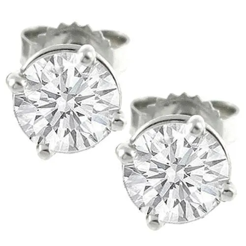 Earrings GB 370 Carats Natural Earth Mined Diamond Studs Earring White Gold 14K Earrings GB 370 Carats Natural Earth Mined Diamond Studs Earring White Gold 14K