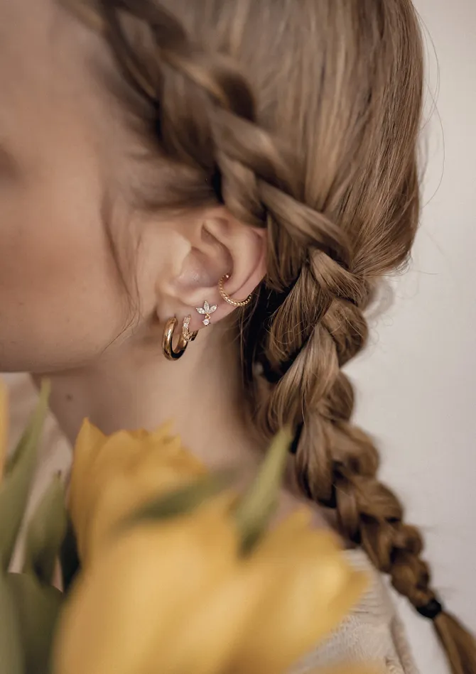 Earrings Gemstone Blossom Stud Earrings Sterling Silver Gold Hey Happiness Earrings Gemstone Blossom Stud Earrings Sterling Silver Gold Hey Happiness