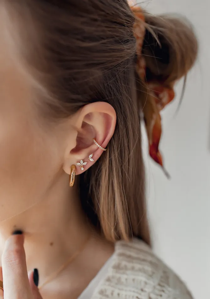 Earrings Gemstone Blossom Stud Earrings Sterling Silver Gold Hey Happiness Earrings Gemstone Blossom Stud Earrings Sterling Silver Gold Hey Happiness