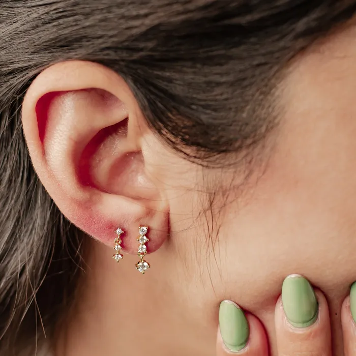 Earrings Hey Happiness Drop Earrings Set Sterling Silver