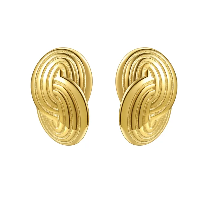 Earrings Hey Happiness Interlocking Circles Oversized Stud Earrings Waterproof Earrings Hey Happiness Interlocking Circles Oversized Stud Earrings Waterproof