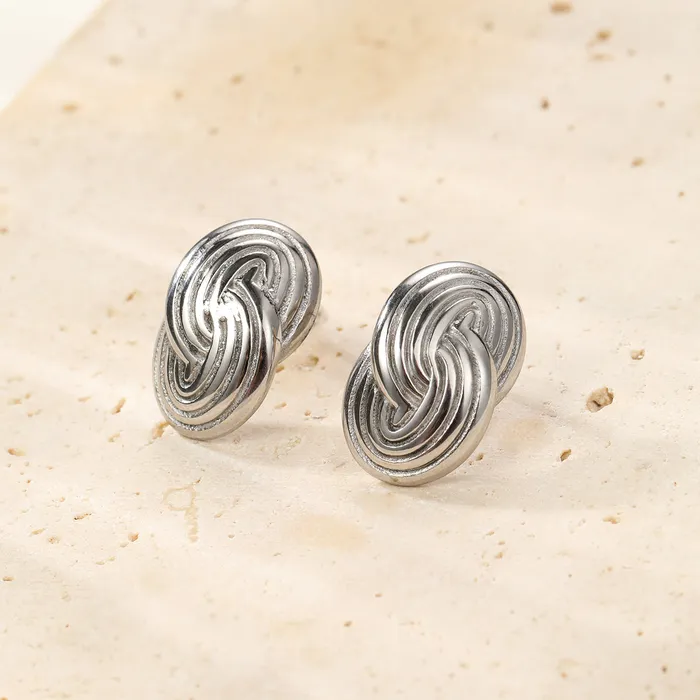 Earrings Hey Happiness Interlocking Circles Oversized Stud Earrings Waterproof Earrings Hey Happiness Interlocking Circles Oversized Stud Earrings Waterproof